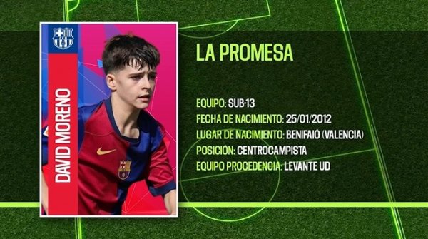 又一后劲新星！每体谈巴萨U14中场大卫-莫雷诺：左脚技能十分出色