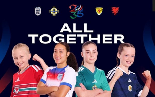 英足总：英国四个成员足协将集中申办2035年女足世界杯