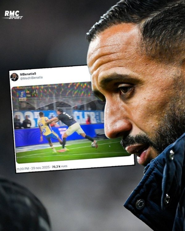 派尚禁区彰着被推搡未判点球，马赛总监贝纳蒂亚社媒晒照质疑判罚